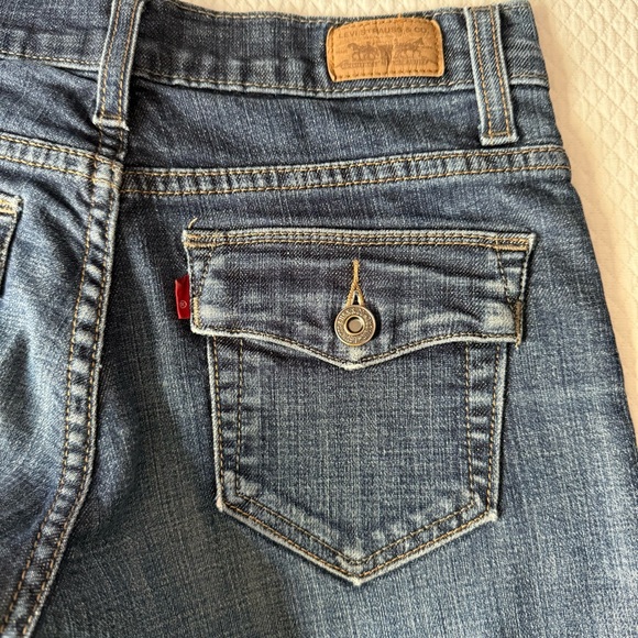 Levi’s Perfectly Slimming Bootcut 512 Flap Pocket Size 4 Medium - Picture 5 of 10